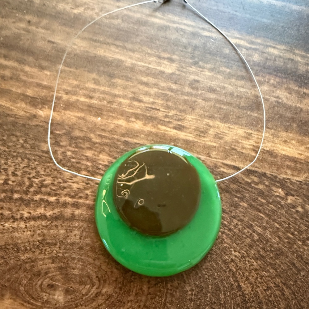 Green and Brown Pendant Necklace